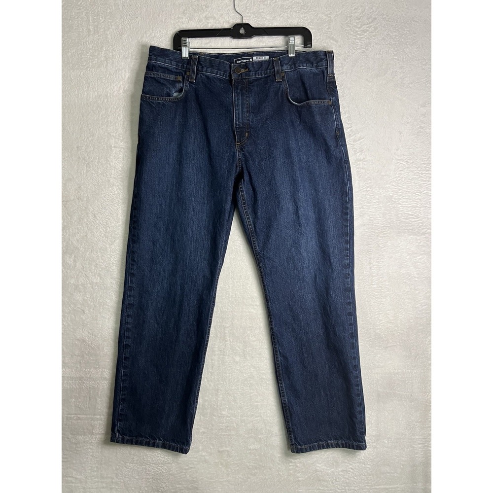 Carhartt Relaxed Fit Jeans Mens 38x30‎ Blue Denim NWOT BD6110